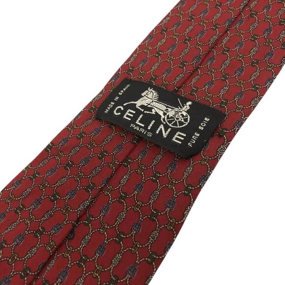 233128BR (S1) Celine Tie Rope Pattern Multicolor Silk - Picture 6 of 8